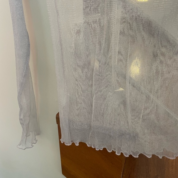 Jonathan Simkhai shiny silver turtleneck - Picture 7 of 10